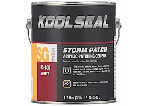 KOOL SEAL STORM PATCH ACRYLIC PATCHING CEMENT, 1 GALLON - WHITE