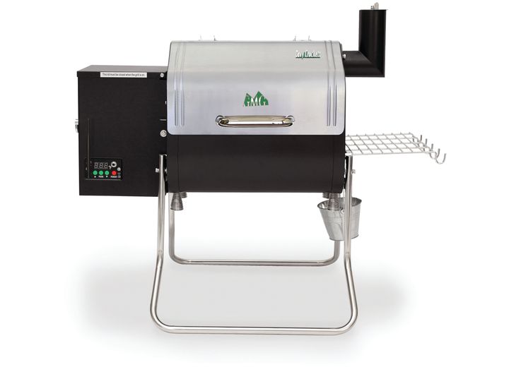 GREEN MOUNTAIN GRILLS DAVY CROCKET PRIME WIFI SMART CONTROL WOOD FIRED PELLET GRILL - STAINLESS