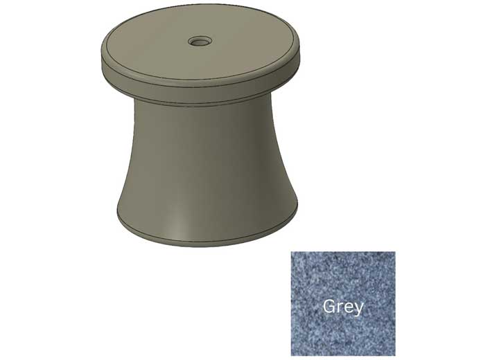 Global Pool Products 17in roto molded lounger side table top grey Main Image