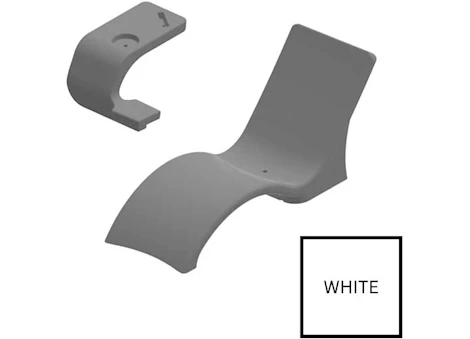 Global Lounge Chair with Connecting Table - White Main Image