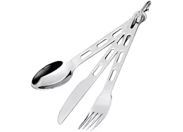 GSI Outdoors Glacier stainless 3 pc. ring cutlery