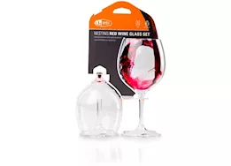 GSI Outdoors Nesting red wine glass set