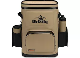 Grizzly Coolers New drifter 24-can backpack tan