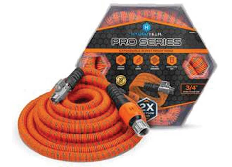 Hydrotech PRO SERIES 3/4IN X 75FT EXPANDABLE MAX FLOW HOSE - ORANGE