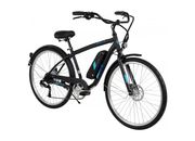 Huffy Everett + Men’s 27.5” Pedal-Assist Electric Comfort Bike – 36V, 350W, Black