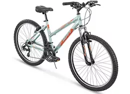 Huffy Escalate ladies mountain bike; mint green; 26in tires; 21 speed