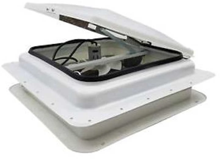 Heng's ROOF VENT- JENSEN- GARNISH- 110V FAN- POWDER COATED WHITE