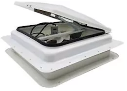 Heng's Roof vent- jensen- garnish- 12v fan- powder coated white