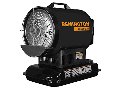 Heat Hog Remington rem-80tboa-ofr-b duo powered battery kerosene/diesel radiant heater-80,000 btu Main Image