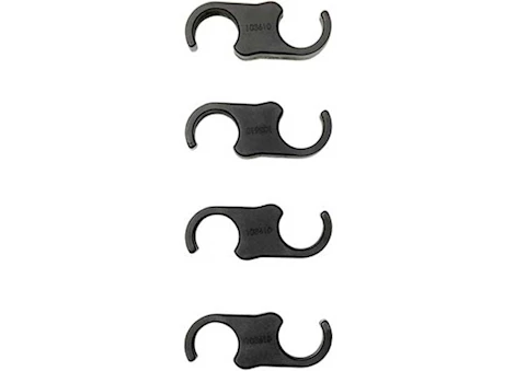 CLAM MEDIUM S-CLIPS (4-PACK) FOR 7/8 IN. POLES