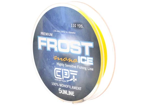 Clam Pro Tackle Frost Ice Monofilament Fishing Line – 1 lb., 110 Yards, Gold
