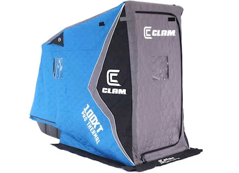 Clam X100 Thermal XT Fish Trap 1 Person Portable Ice Fishing Shelter