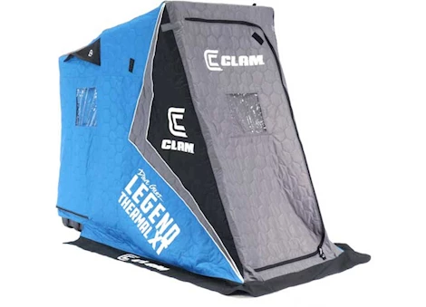 CLAM LEGEND XT THERMAL FISH TRAP 1 PERSON PORTABLE ICE FISHING SHELTER