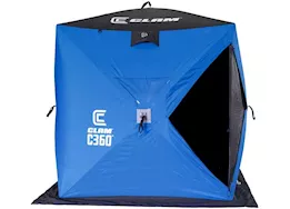 Clam C-360 2-3 Person 6'x6' Portable Hub Ice Fishing Shelter