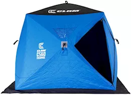 Clam C-560 Thermal 3-4 Person 7.5’x7.5’ Portable Hub Ice Fishing Shelter