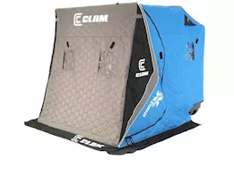 Clam Voyager XT Thermal Fish Trap 2 Person Portable Ice Fishing Shelter