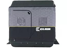 Clam Jason Mitchell XT Thermal Fish Trap 2 Person Portable Ice Fishing Shelter