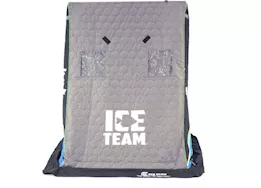 Clam Ice Team Nanook XT Thermal Fish Trap 2 Person Portable Ice Fishing Shelter