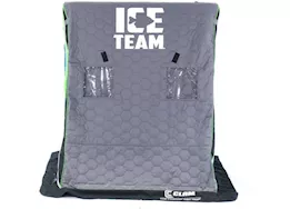 Clam Ice Team Yukon XT Thermal Fish Trap 2 Person Portable Ice Fishing Shelter