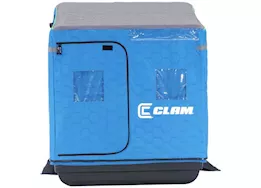 Clam Ice Team Yukon XT Thermal Fish Trap 2 Person Portable Ice Fishing Shelter
