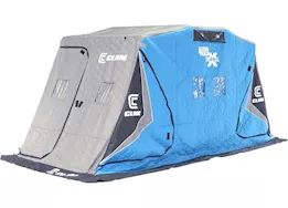 Clam X400 Pro Thermal XT Fish Trap 4 Person Portable Ice Fishing Shelter