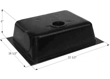 Icon RV Waste Holding Tank with Bottom Drain & 3" Threaded Fitting - 8 Gallon Capacity