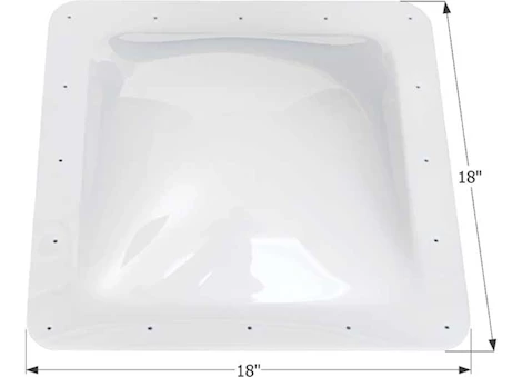 Icon RV Skylight, 14" x 14" - Translucent White Main Image