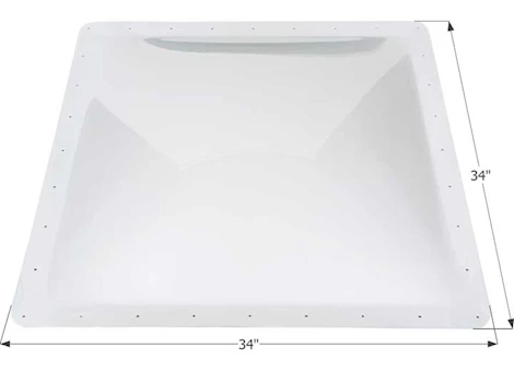 Icon RV Skylight, 30" x 30" - Translucent White