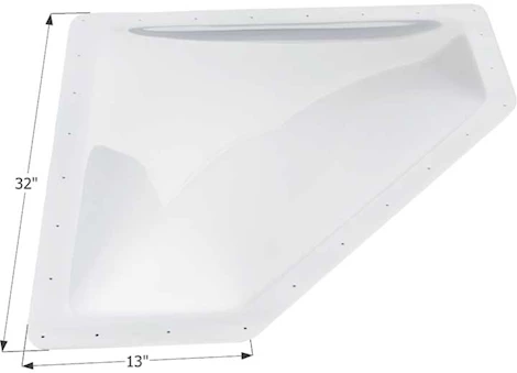 Icon Neo Angle RV Skylight, 28" x 10" - Translucent White Main Image