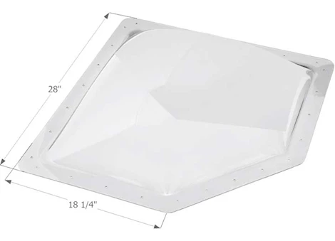Icon Neo Angle RV Skylight, 24" x 14.25" - Translucent White