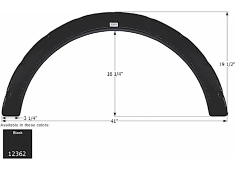 Icon Technologies Limited RV Fender skirt, single, fleetwood, fs2362 ...