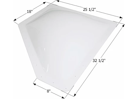 Icon Neo Angle RV Skylight, 28.5" x 21.5" x 15" x 22", Variation A - White