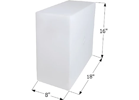 Icon Technologies Limited RV FRESH WATER TANK, WT2465, 18X16X8, 10 GAL W/3/8IN FITTINGS