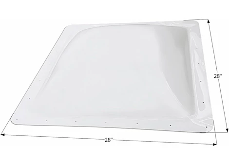Icon RV Skylight, 24" x 24" - Translucent White Main Image