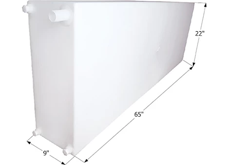 Icon Technologies Limited RV FRESH WATER TANK, WT2458, 65X22X9, 51 GAL W/1/2IN FITTINGS