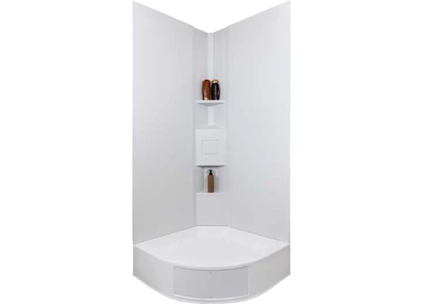 Icon Technologies Limited RV Customizable neo angle shower modular surround kit (for a 45 deg angle) Main Image