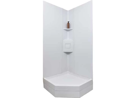 Icon Technologies Limited RV Customizable neo angle shower modular surround kit (for a 90 deg angle) Main Image