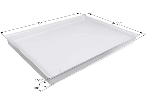 Icon Technologies Limited RV SHOWER PAN, SP600-PW ASSEMBLY