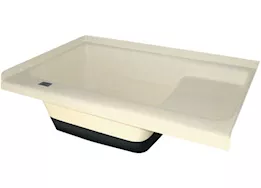 Icon Sit in Step RV Bath Tub with Left Hand Drain - Colonial White