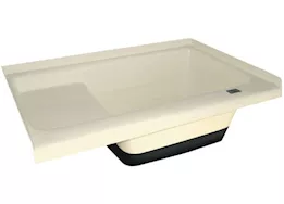 Icon Sit in Step RV Bath Tub with Right Hand Drain - 36" x 24" x 13" - Colonial White