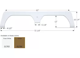 Icon Technologies Limited RV Fender skirt, tandem, keystone, fs1765, taupe