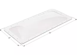 Icon RV Skylight, 34" x 14" - Clear|01850