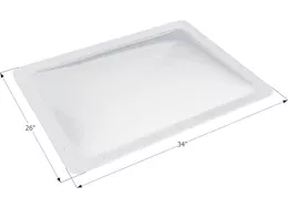 Icon RV Skylight, 30" x 22" - Translucent White