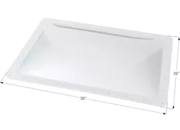 Icon RV Skylight, 34" x 22" - Translucent White