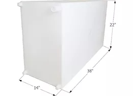Icon Technologies Limited RV Fresh water tank, wt2453, 38x22x14, 50 gal, tank only
