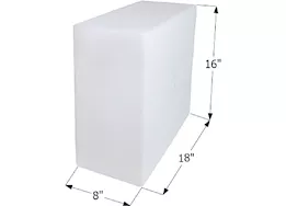 Icon Technologies Limited RV Fresh water tank, wt2465, 18x16x8, 10 gal w/3/8in fittings