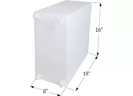 Icon Technologies Limited RV Fresh water tank, wt2465, 18x16x8, 10 gal w/3/8in fittings