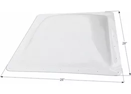 Icon RV Skylight, 24" x 24" - Translucent White