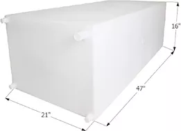 Icon Technologies Limited RV Fresh water tank, wt2456, 47x16x21, 63 gal w/1/2in fittings