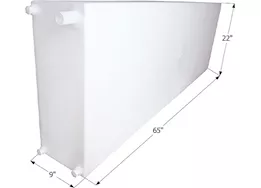 Icon Technologies Limited RV Fresh water tank, wt2458, 65x22x9, 51 gal w/1/2in fittings